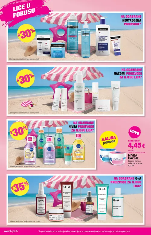 Bipa katalog — stranica 10: NIVEA NIVEA FACIAL Krema za lice, odabrane vrste (vrijedi 06. 08. 2026.–19. 08. 2026.)