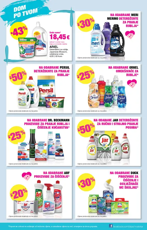 Bipa katalog — stranica 17: ARIEL ARIEL Deterdžent za rublje, Japanese Blossom, odabrane vrste, Ornel Ornel Wish, Ornel Ornel Jasmine & Cotton, Ornel Ornel №1 (vrijedi 06. 08. 2026.–19. 08. 2026.)