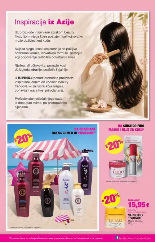 Bipa katalog — stranica 7: SHISEIDO FINO Premium Touc Hair Mask, DAENG GI MEORI Shampoo For Oily Scalp, DAENG GI MEORI Vitalizing Shampoo, DAENG GI MEORI Vitalizing Treatment (vrijedi 06. 08. 2026.–19. 08. 2026.)
