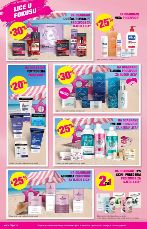 Bipa katalog — stranica 10: L'Oréal Paris Revitalift Laser X3 Triple Action Anti-Aging Cream, Mixa Mixa Baby Foaming Oil Bath & Shower, Mixa Mixa Anti Reaction Gentle Cleanser, Mixa Mixa Urea Cica Repair+ Body Milk (vrijedi 09. 07. 2026.–22. 07. 2026.)