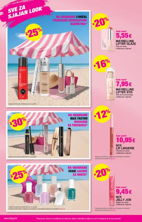 Bipa katalog — stranica 2: MAYBELLINE MAYBELLINE LIFTER GLAZE, MAYBELLINE MAYBELLINE LIFTER STIX, MAX FACTOR MAX FACTOR MASTERPIECEMAX, NYX NYX LIP LINGERIE (vrijedi 09. 07. 2026.–22. 07. 2026.)