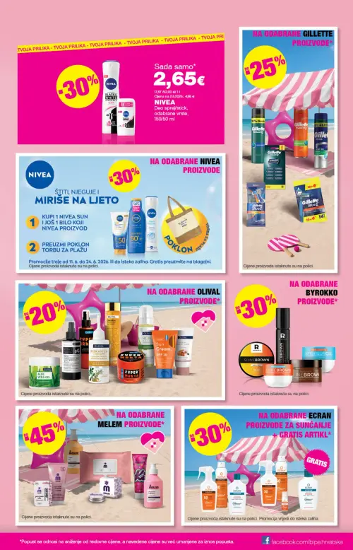 Bipa katalog — stranica 11: NIVEA Deo sprej/stick, odabrane vrste (vrijedi 11. 06. 2026.–24. 06. 2026.)