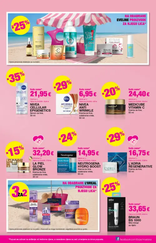 Bipa katalog — stranica 13: NIVEA NIVEA CELLULAR EPIGENETICS Serum za lice, L'ADRIA L'ADRIA REGENERATIVE Krema za lice, NIVEA NIVEA ANTI WRINKLE Krema za lice, BRAUN BRAUN BS 1000 Mini trimer za tijelo (vrijedi 11. 06. 2026.–24. 06. 2026.)