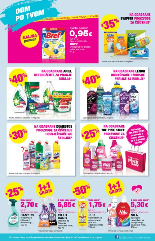Bipa katalog — stranica 19: Bref Bref Power Aktiv wc školjke, odabrane vrste, Sanytol Sanytol Sredstvo za čišćenje i dezinfekciju, Cillit Bang Cillit Bang Sredstvo za čišćenje, odabrane vrste, Pur Pur Deterdžent za ručno pranje posuđa, odabrane vrste (vrijedi 11. 06. 2026.–24. 06. 2026.)