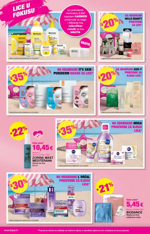 Bipa katalog — stranica 10: Biodance BIODANCE Maska za lice, odabrane vrste, ZORINA MAST MEDITERANA Krema za lice (vrijedi 20. 08. 2026.–02. 09. 2026.)