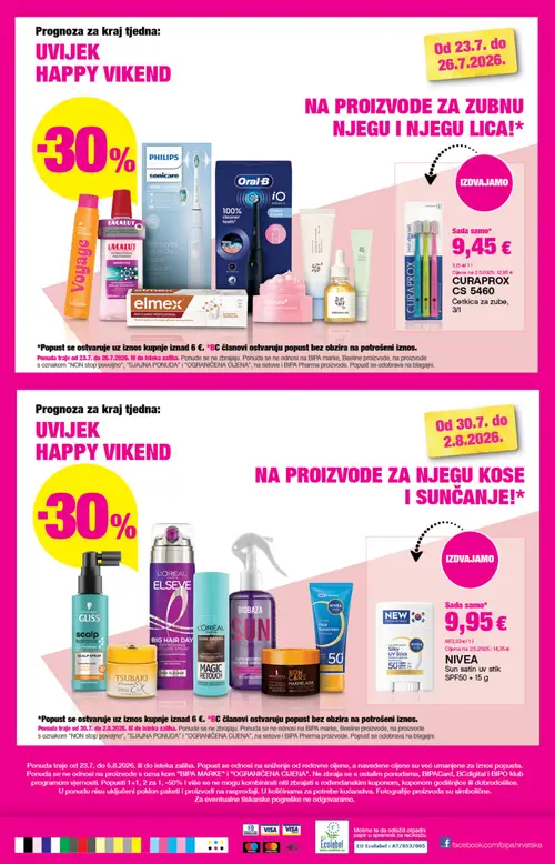 Bipa katalog — stranica 25: NIVEA NIVEA Sun satin uv stik SPF50 + 15 g, CURAPROX CURAPROX CS 5460 Četkica za zube, 3/1 (vrijedi 23. 07. 2026.–05. 08. 2026.)