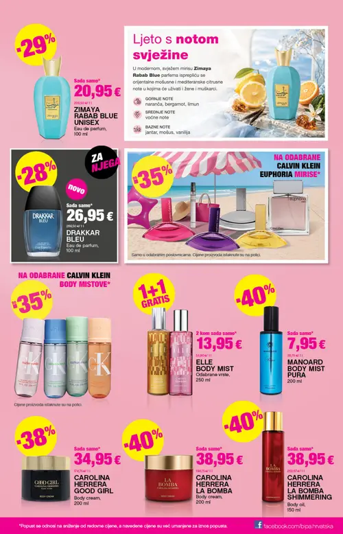 Bipa katalog — stranica 5: Guy Laroche DRAKKAR BLEU, ZIMAYA RABAB BLUE UNISEX, CAROLINA HERRERA CAROLINA HERRERA LA BOMBA SHIMMERING, CAROLINA HERRERA CAROLINA HERRERA LA BOMBA (vrijedi 23. 07. 2026.–05. 08. 2026.)