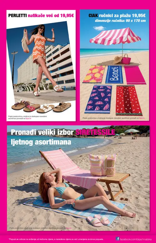 Bipa katalog — stranica 21: PERLETTI NATIKAČE, RUČNICI ZA PLAŽU (vrijedi 25. 06. 2026.–08. 07. 2026.)