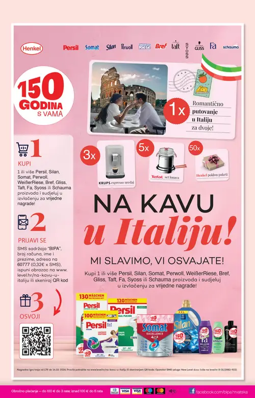 Bipa katalog — stranica 9: Somat Excellence 4in1 Caps, Silan Aromatherapy, Syoss, Persil Pulver (vrijedi 01.10.–14.10.2026.)