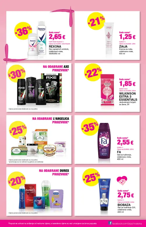 Bipa katalog — stranica 13: Rexona Shower Fresh, odabrane vrste, Ziaja krema za ruke, odabrane vrste, Wilkinson Extra 3 Essentials Jednokratni brijači za žene, FA Gel za tuširanje, odabrane vrste (vrijedi 03. 09. 2026.–16. 09. 2026.)