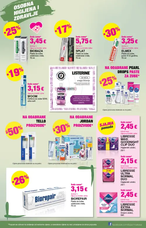 Bipa katalog — stranica 13: BIOREPAIR Pasta za zube, odabrane vrste, ELMEX Pasta za zube, junior 6-12 godina, BIOBAZA Pasta za zube, odabrane vrste, SPLAT Pasta za zube, odabrane vrste (vrijedi 17. 09. 2026.–30. 09. 2026.)
