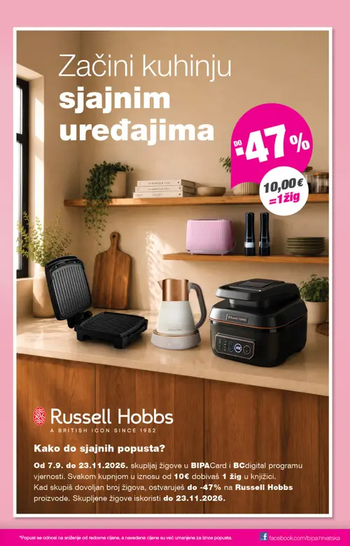 Bipa katalog — stranica 15: Russell Hobbs (vrijedi 17. 09. 2026.–30. 09. 2026.)