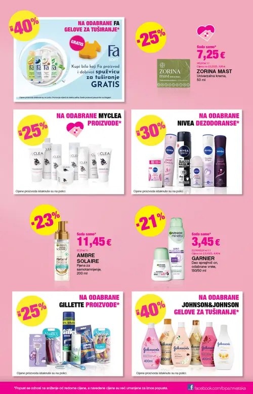 Bipa katalog — stranica 9: GARNIER AMBRE SOLAIRE Natural Bronzer Pjena za samotamnjenje, GARNIER Deo sprej roll on, odabrane vrste, ZORINA MAST Univerzalna krema (vrijedi 17. 09. 2026.–30. 09. 2026.)