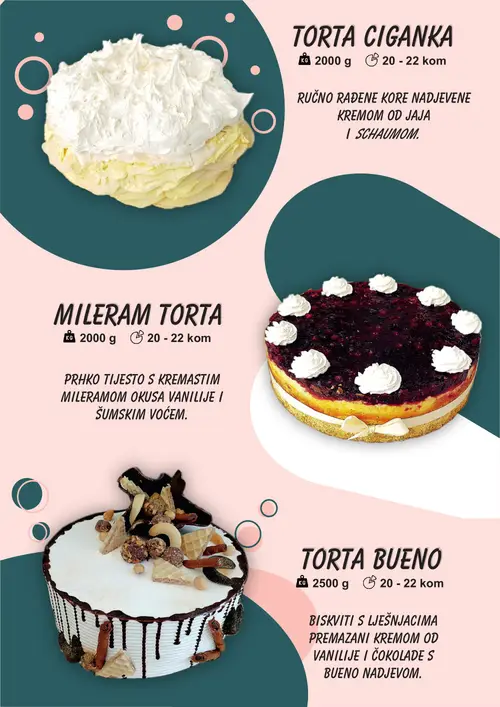Boso katalog — stranica 12: TORTA CIGANKA, MILERAM TORTA, TORTA BUENO (vrijedi 01. 01. 2026.–31. 12. 2026.)