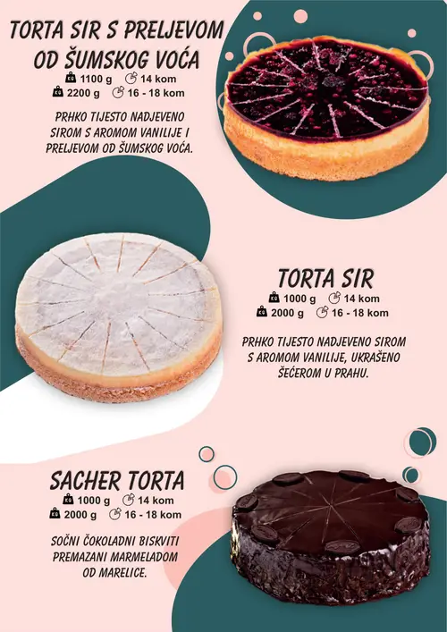 Boso katalog — stranica 6: Torta sir s preljevom od šumskog voća, Torta sir s preljevom od šumskog voća, Torta sir, Torta sir (vrijedi 01. 01. 2026.–31. 12. 2026.)