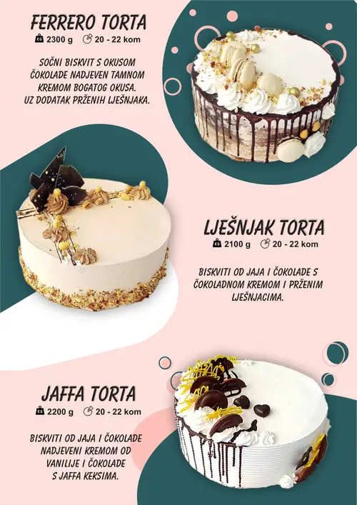 Boso katalog — stranica 9: FERRERO TORTA, LJEŠNJAK TORTA, JAFFFA TORTA (vrijedi 01. 01. 2026.–31. 12. 2026.)