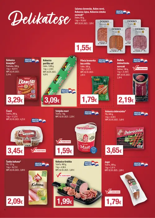 Boso katalog — stranica 4: Dobro Slavonska, Dobro Kulen ravni, Dobro Cajna, Dobro Zimska (vrijedi 17. 09. 2026.–22. 09. 2026.)