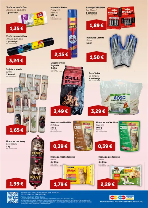 Boso katalog — stranica 16: Fino Vreće za smeće Fino, Atoks Insekticid Atoks Protiv svih insekata, EVEReady Baterije EVEReady AA, AAA, Fino Vreće za smeće Fino (vrijedi 27. 08. 2026.–09. 09. 2026.)