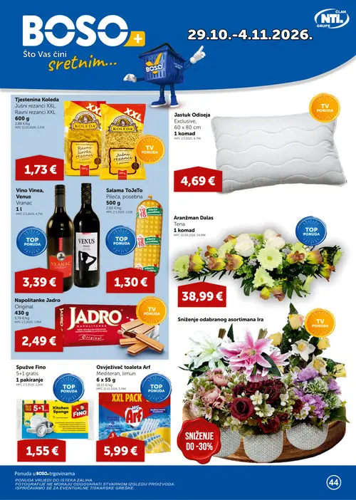 Boso katalog — stranica 1 (vrijedi 29.10.–04.11.2026.)