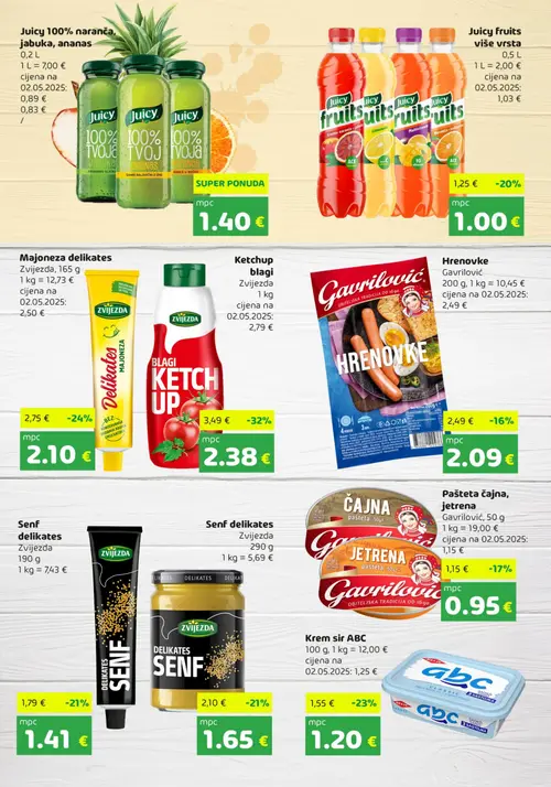 Bure katalog — stranica 3: Zvijezda Ketchup blagi, Zvijezda Majoneza delikates, ABC Krem sir ABC, Zvijezda Senf delikates (vrijedi 17. 08. 2026.–31. 08. 2026.)