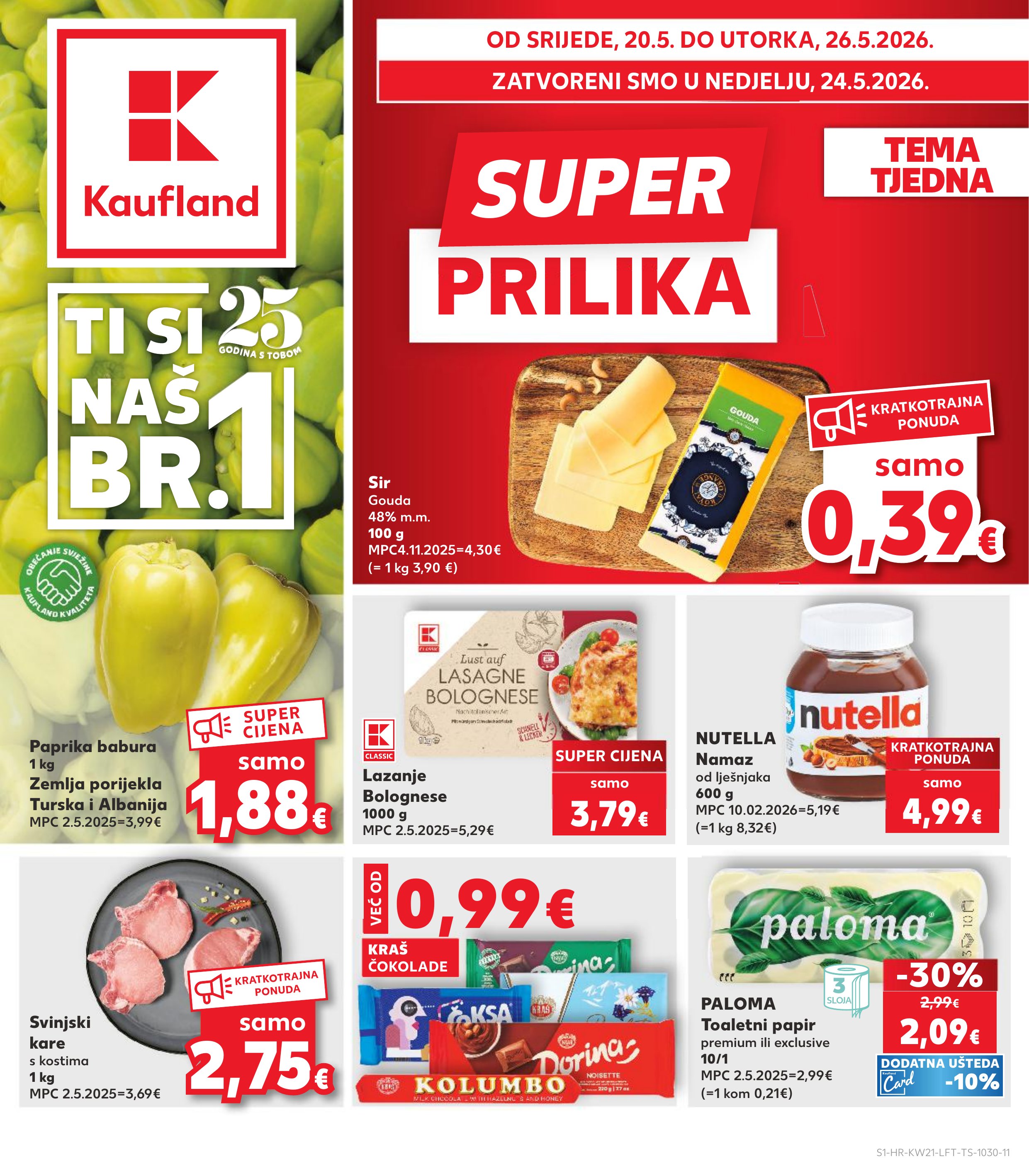 Kaufland katalog — stranica 1 (vrijedi 20. 05. 2026.–26. 05. 2026.)