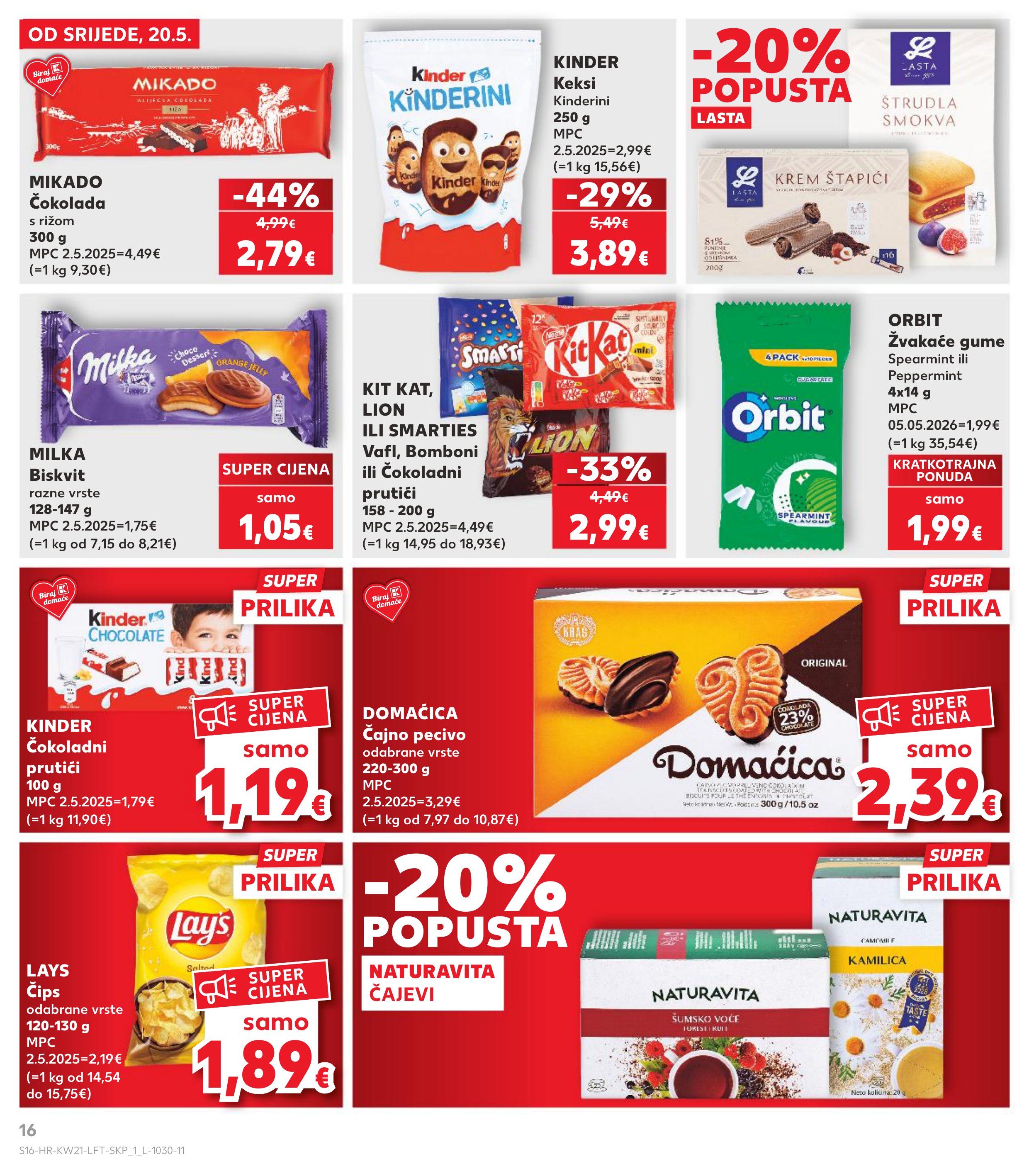Kaufland katalog — stranica 16 (vrijedi 20. 05. 2026.–26. 05. 2026.)