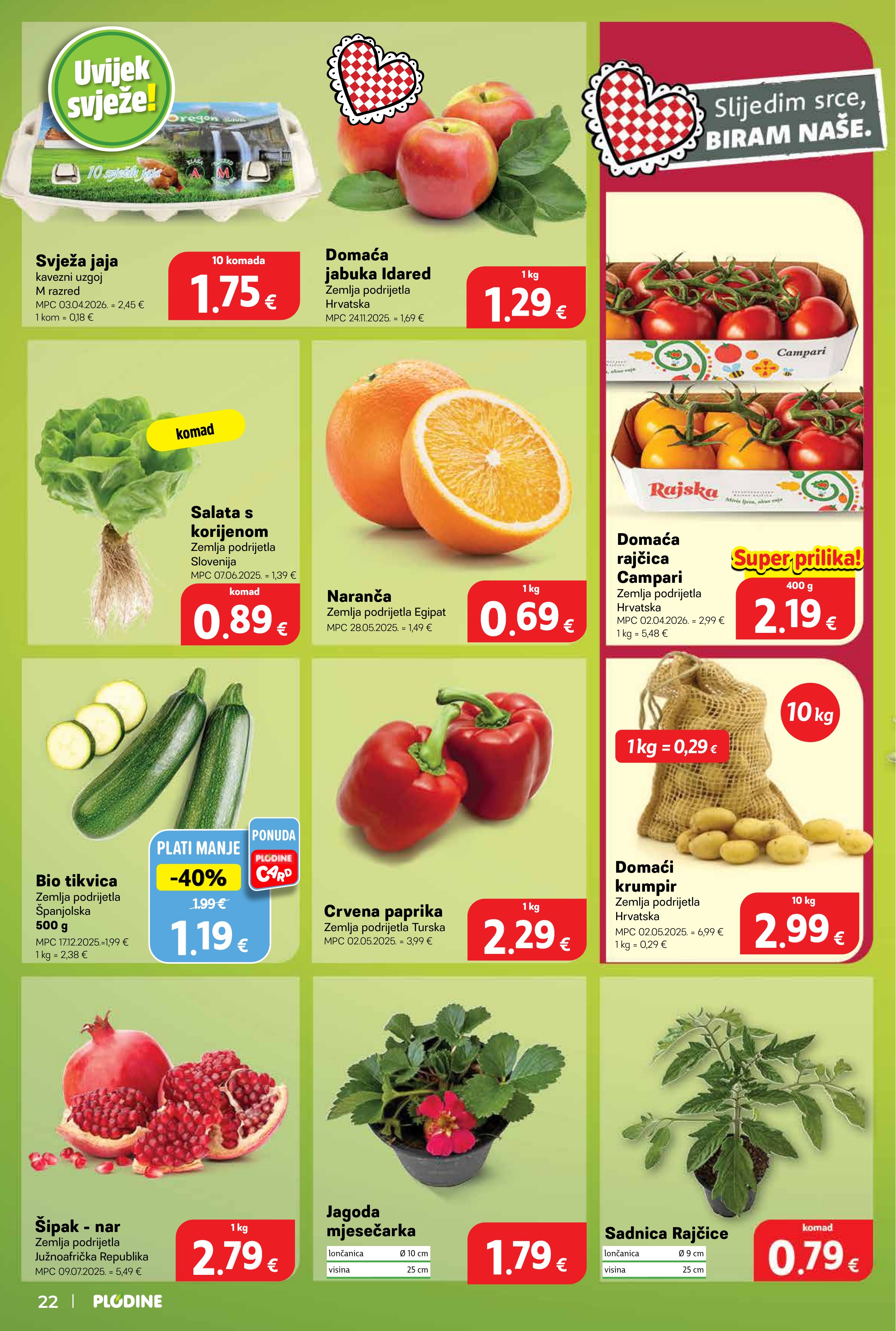 Plodine katalog — stranica 22 (vrijedi 22. 04. 2026.–28. 04. 2026.)