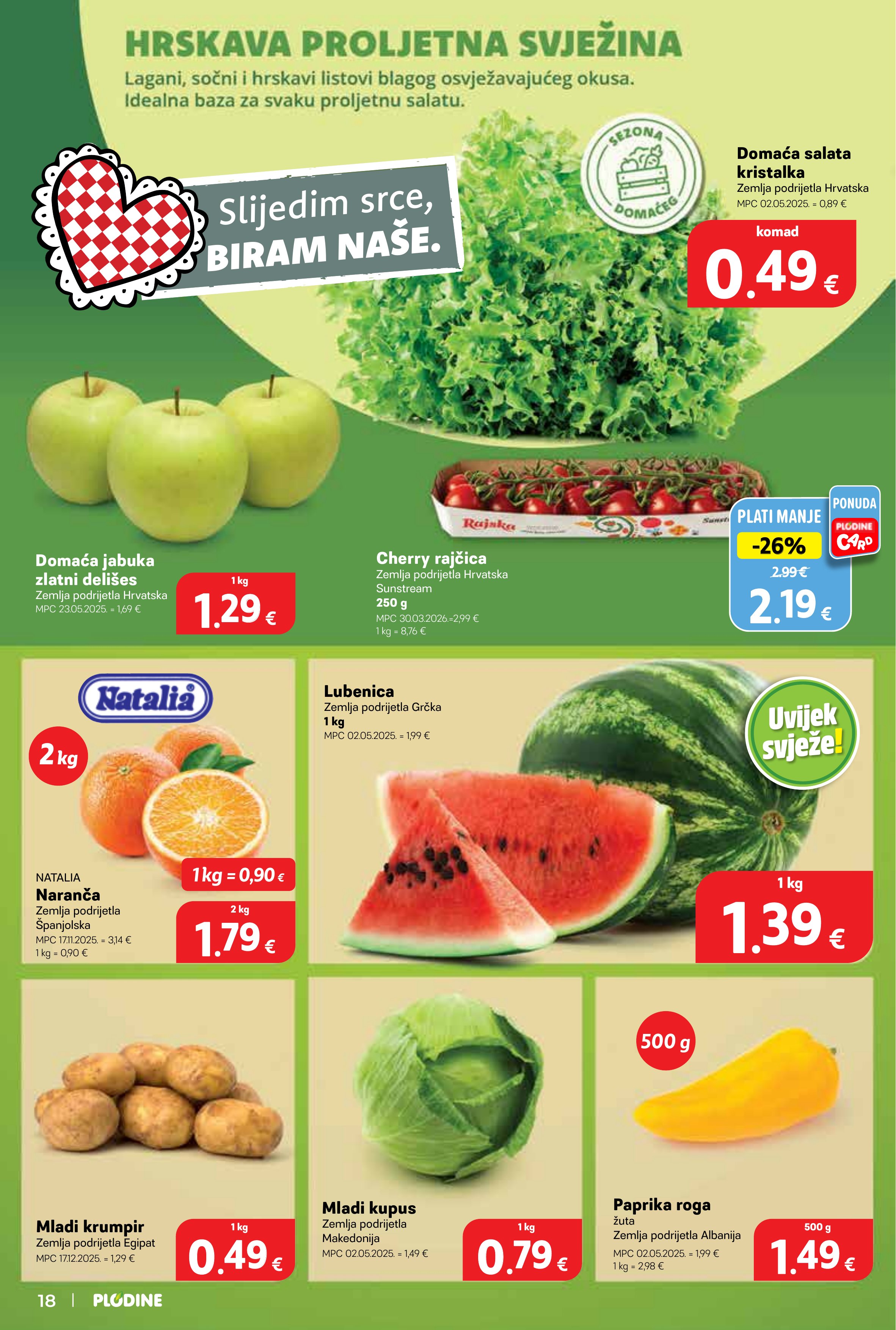 Plodine katalog — stranica 18 (vrijedi 06. 05. 2026.–12. 05. 2026.)