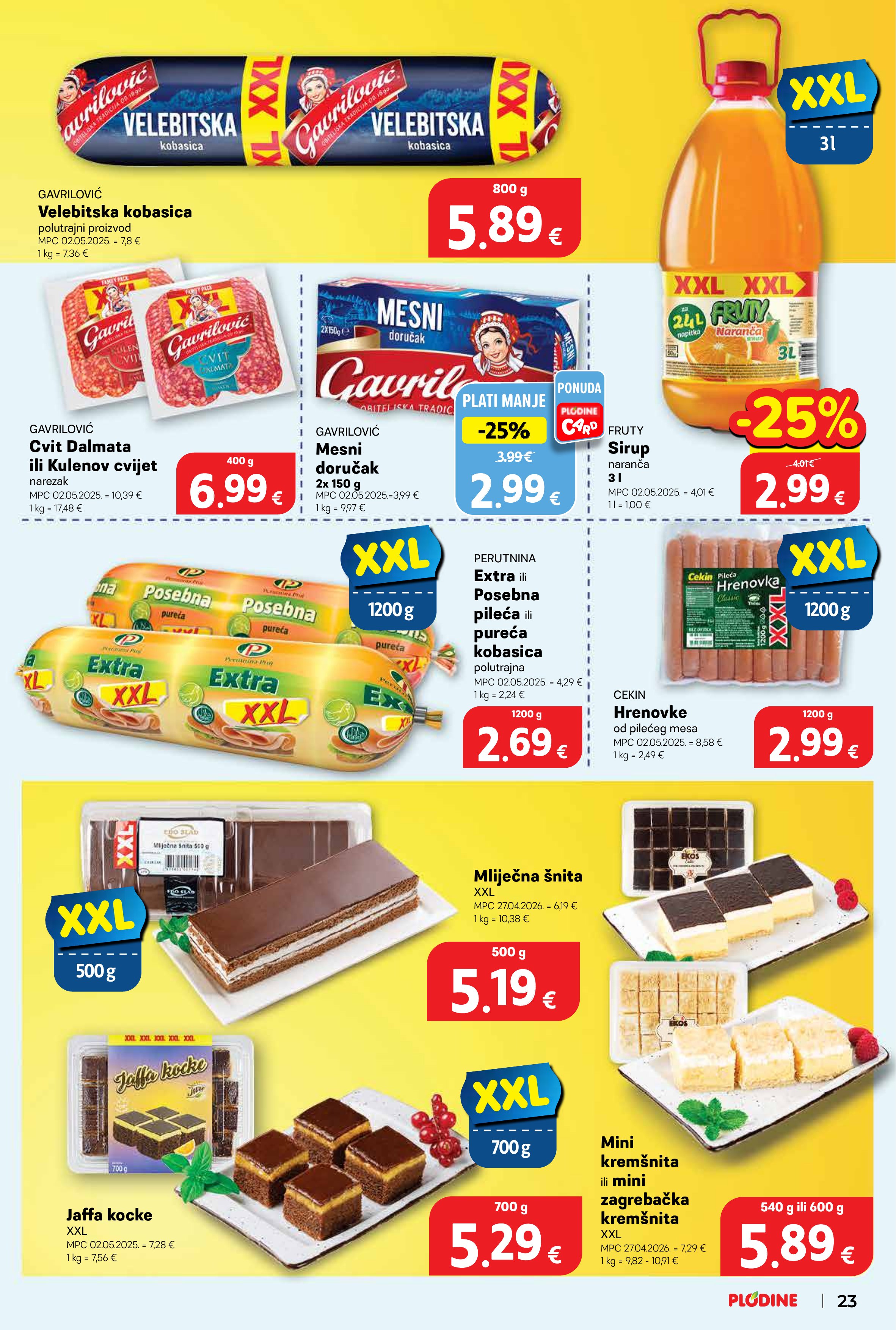 Plodine katalog — stranica 25 (vrijedi 20. 05. 2026.–26. 05. 2026.)