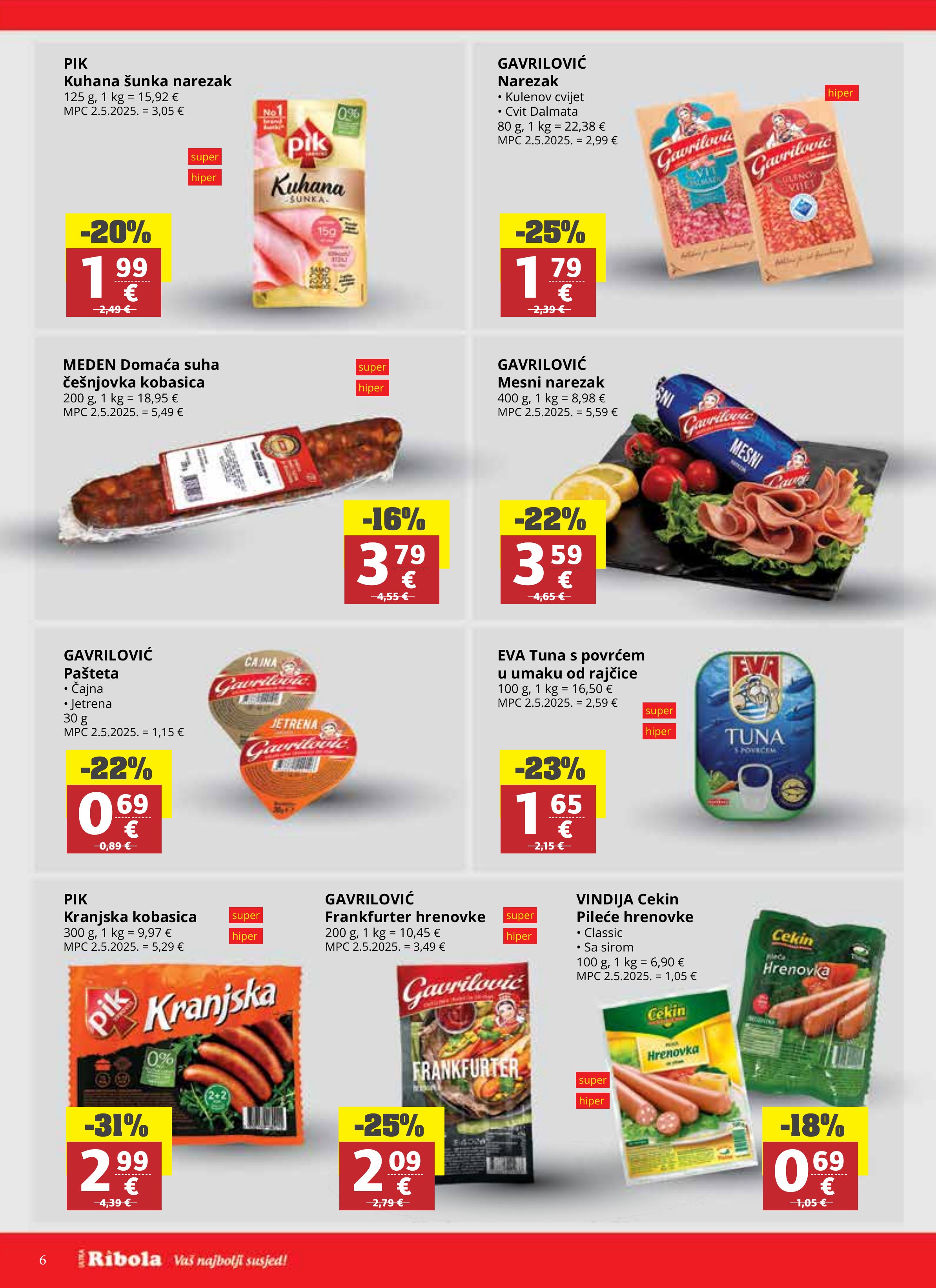 Ribola katalog — stranica 6 (vrijedi 06. 05. 2026.–12. 05. 2026.)
