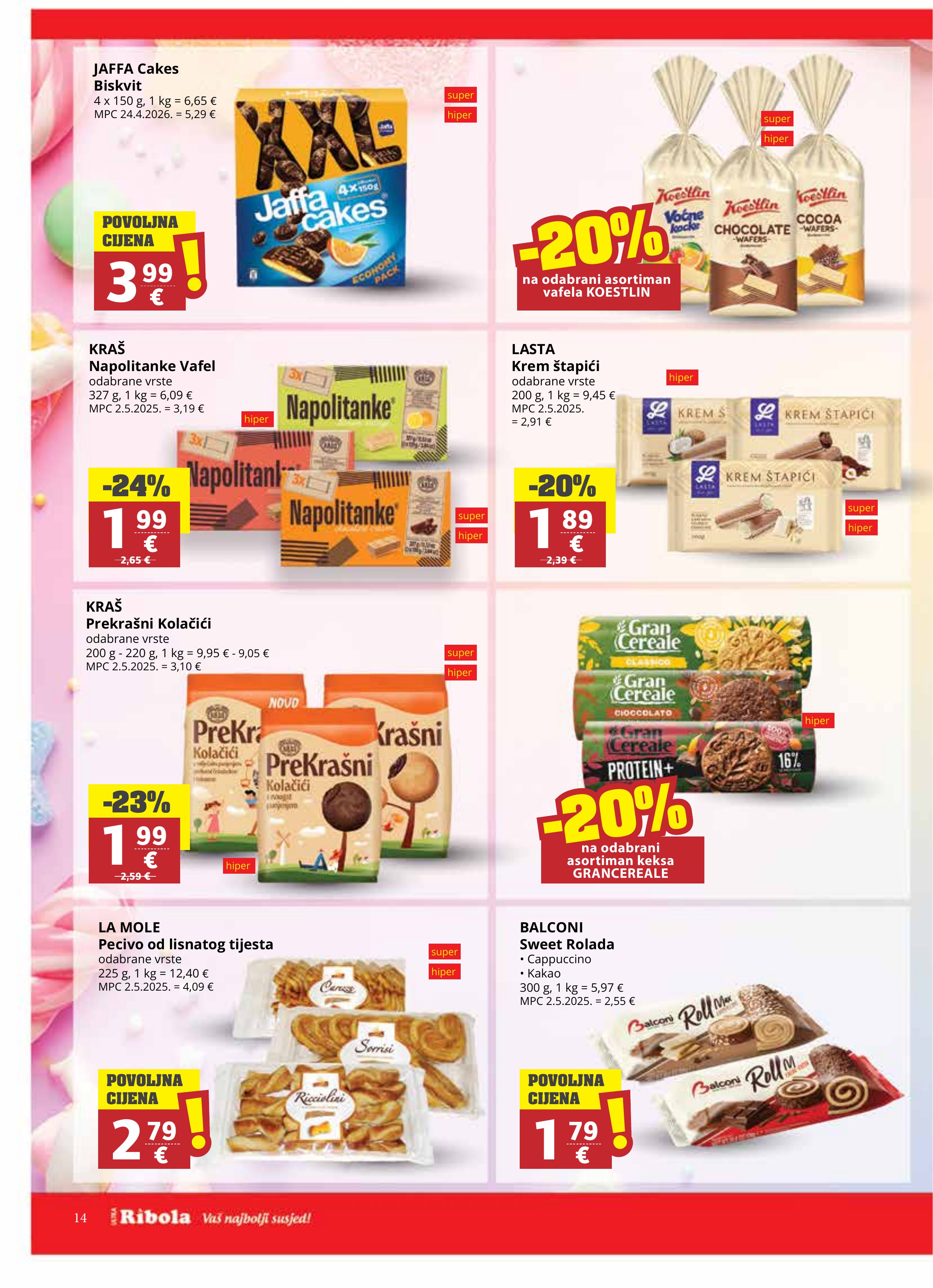 Ribola katalog — stranica 14 (vrijedi 20. 05. 2026.–26. 05. 2026.)