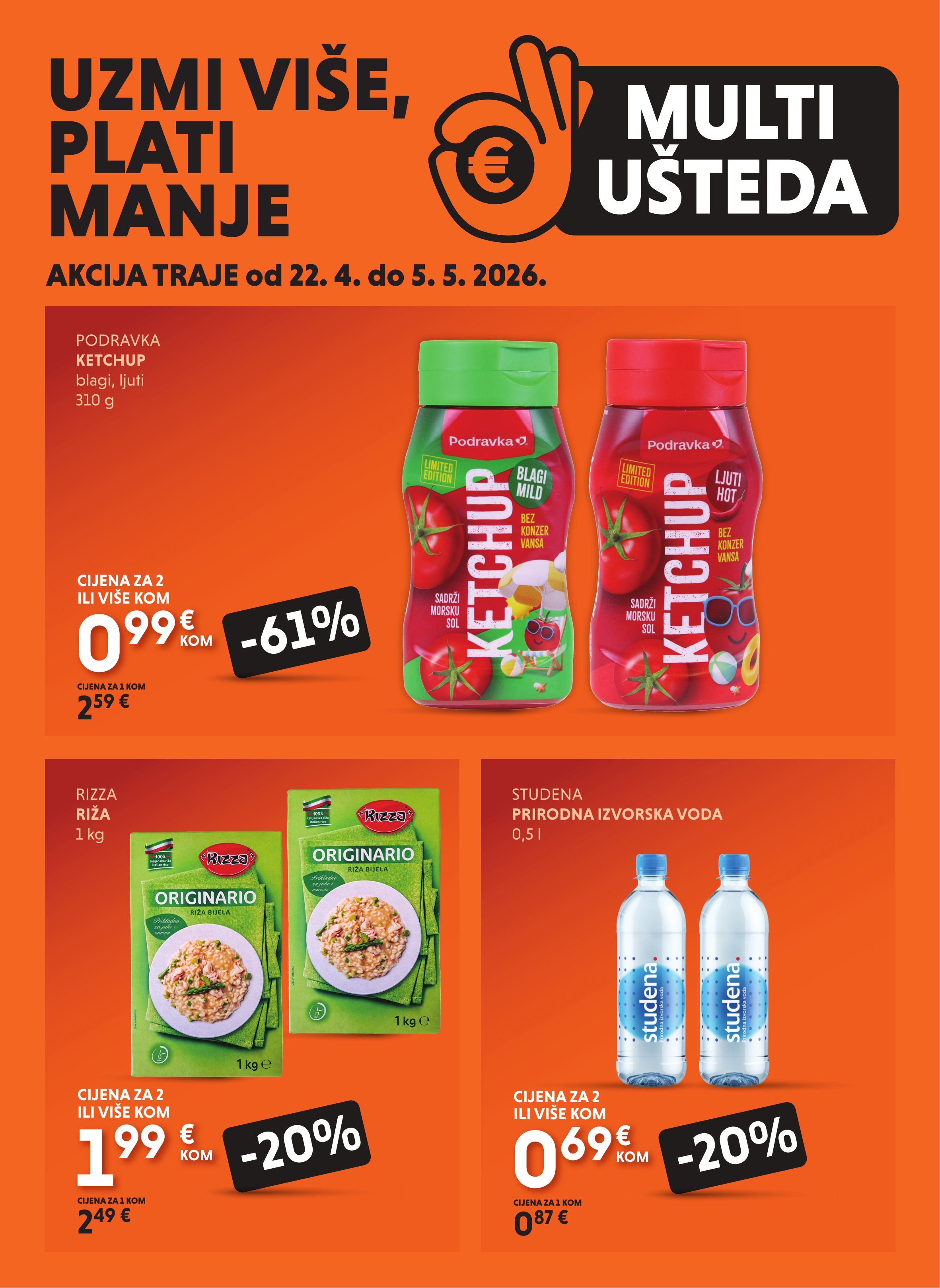 Studenac katalog — stranica 1 (vrijedi 22. 04. 2026.–05. 05. 2026.)