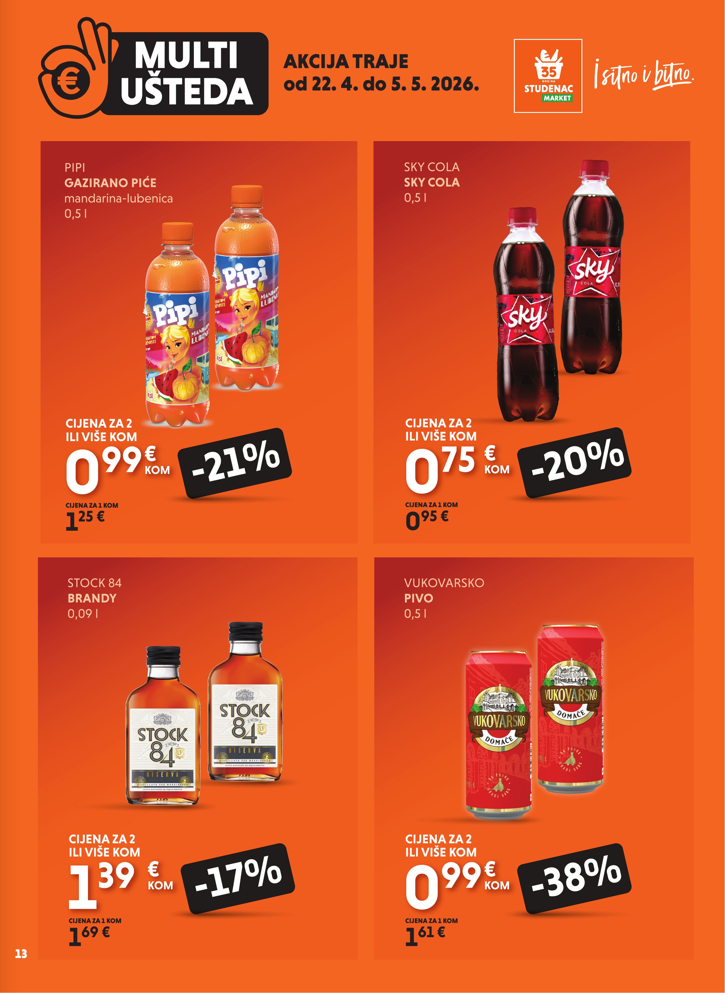 Studenac katalog — stranica 13 (vrijedi 22. 04. 2026.–05. 05. 2026.)