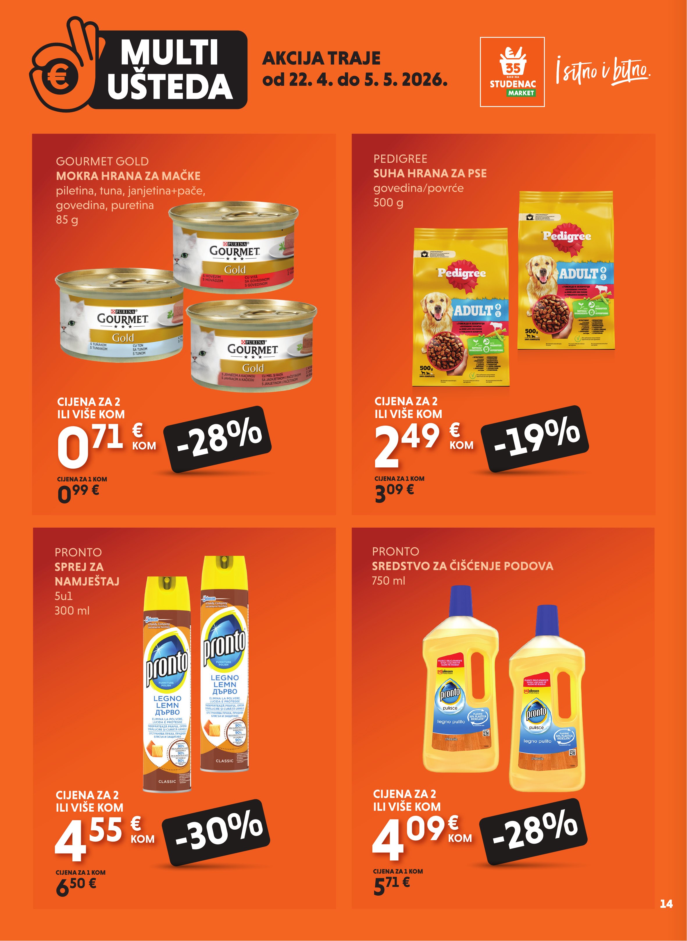 Studenac katalog — stranica 14 (vrijedi 22. 04. 2026.–05. 05. 2026.)