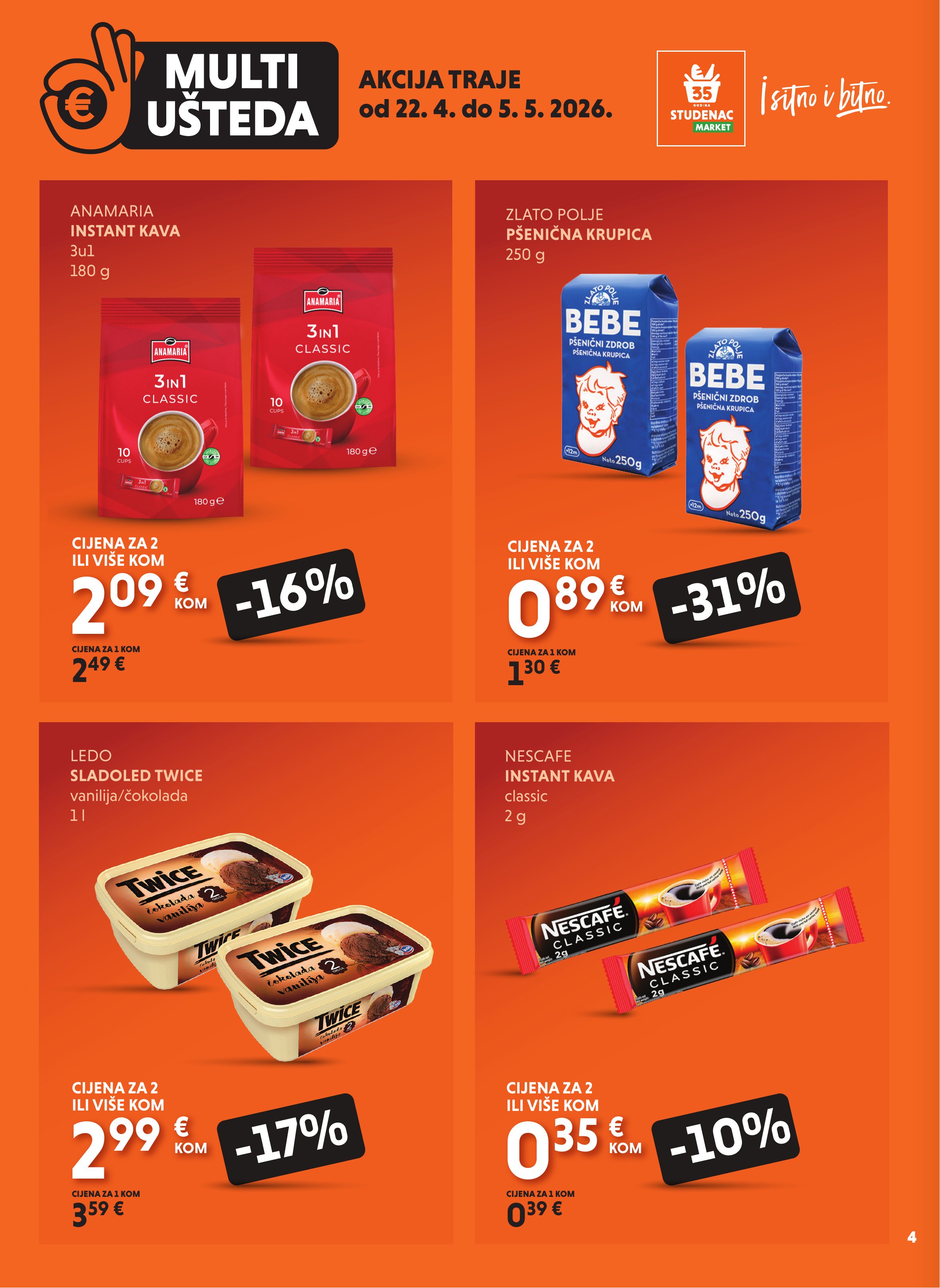 Studenac katalog — stranica 4 (vrijedi 22. 04. 2026.–05. 05. 2026.)