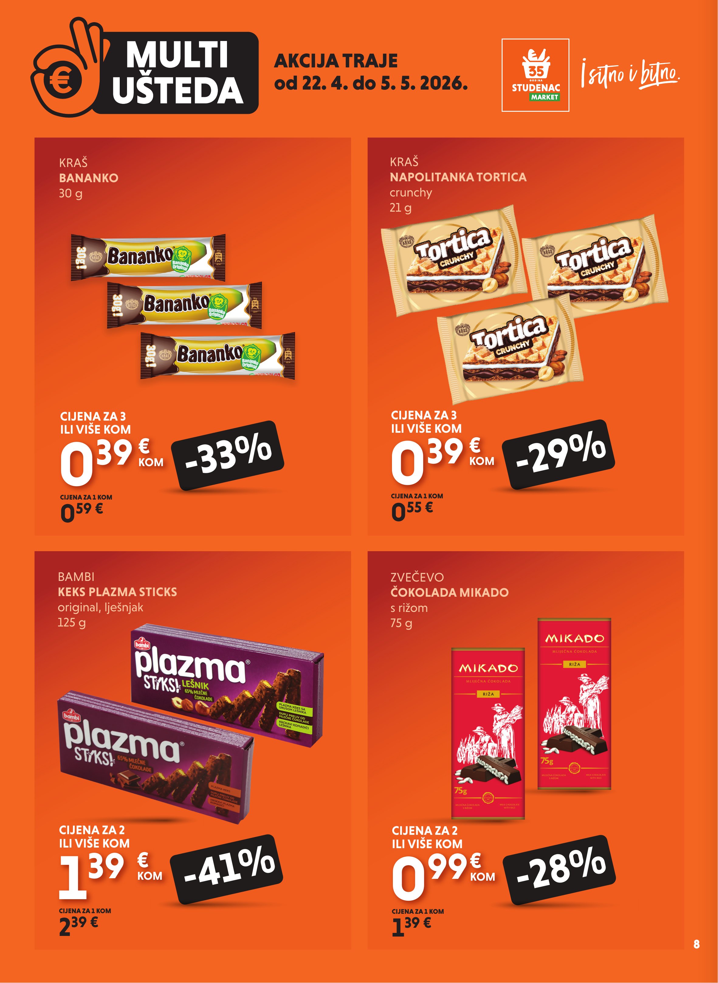 Studenac katalog — stranica 8 (vrijedi 22. 04. 2026.–05. 05. 2026.)