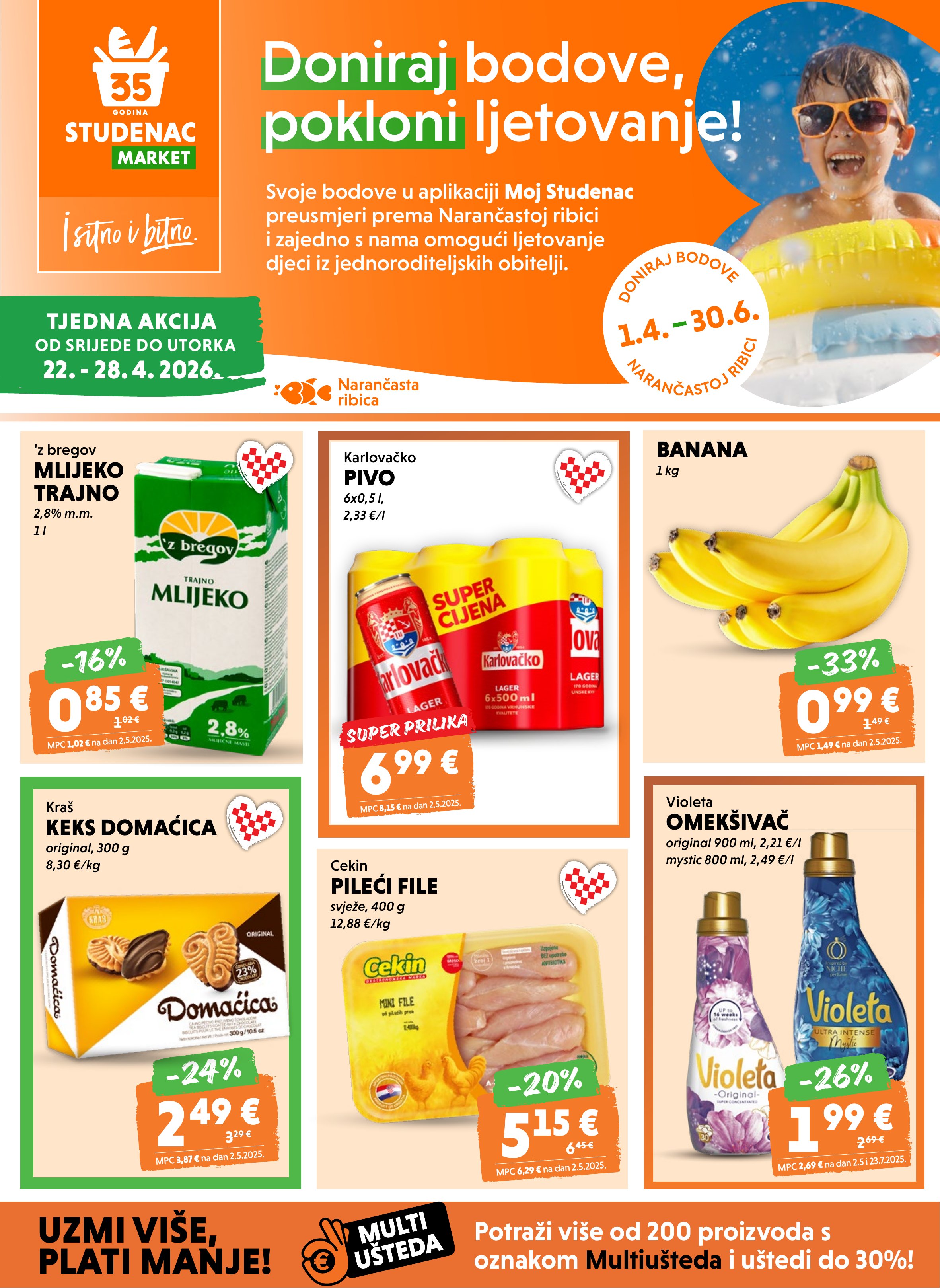 Studenac katalog — stranica 1 (vrijedi 22. 04. 2026.–28. 04. 2026.)