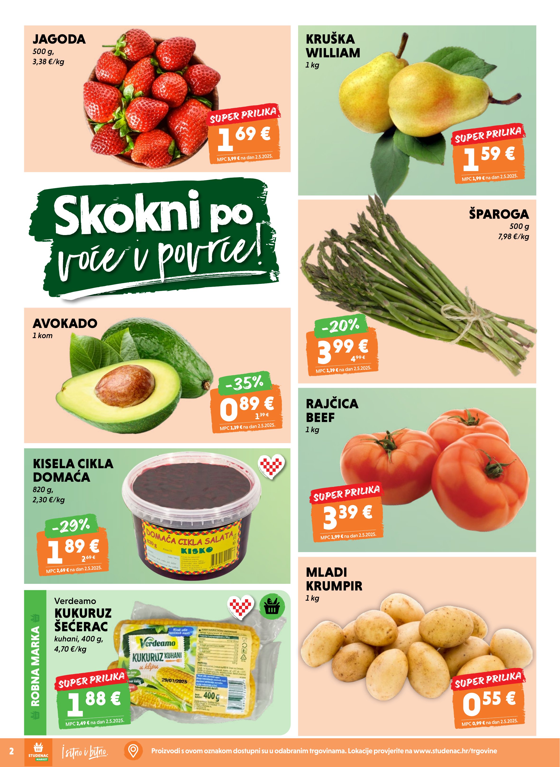 Studenac katalog — stranica 2 (vrijedi 22. 04. 2026.–28. 04. 2026.)