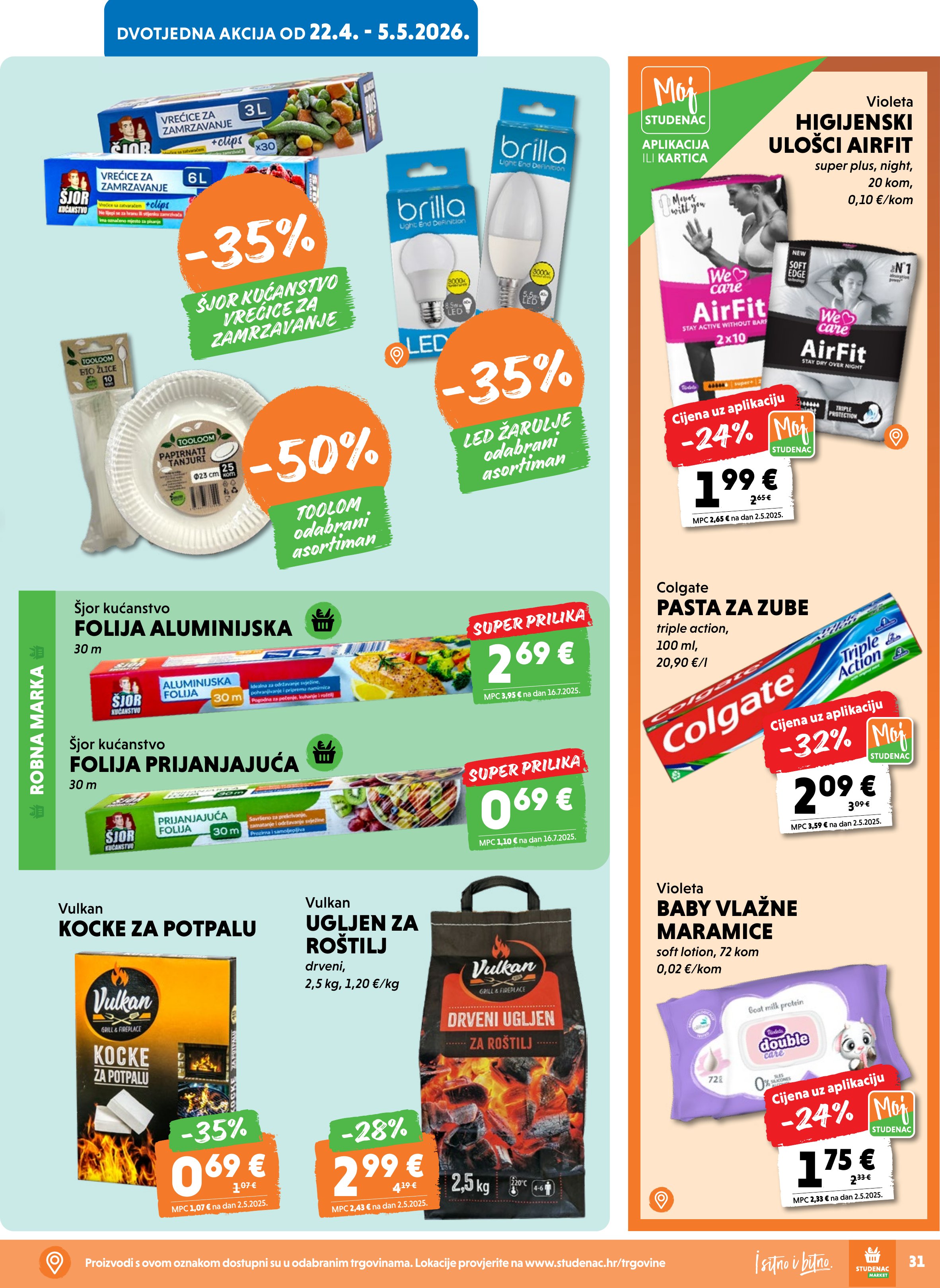 Studenac katalog — stranica 31 (vrijedi 22. 04. 2026.–28. 04. 2026.)