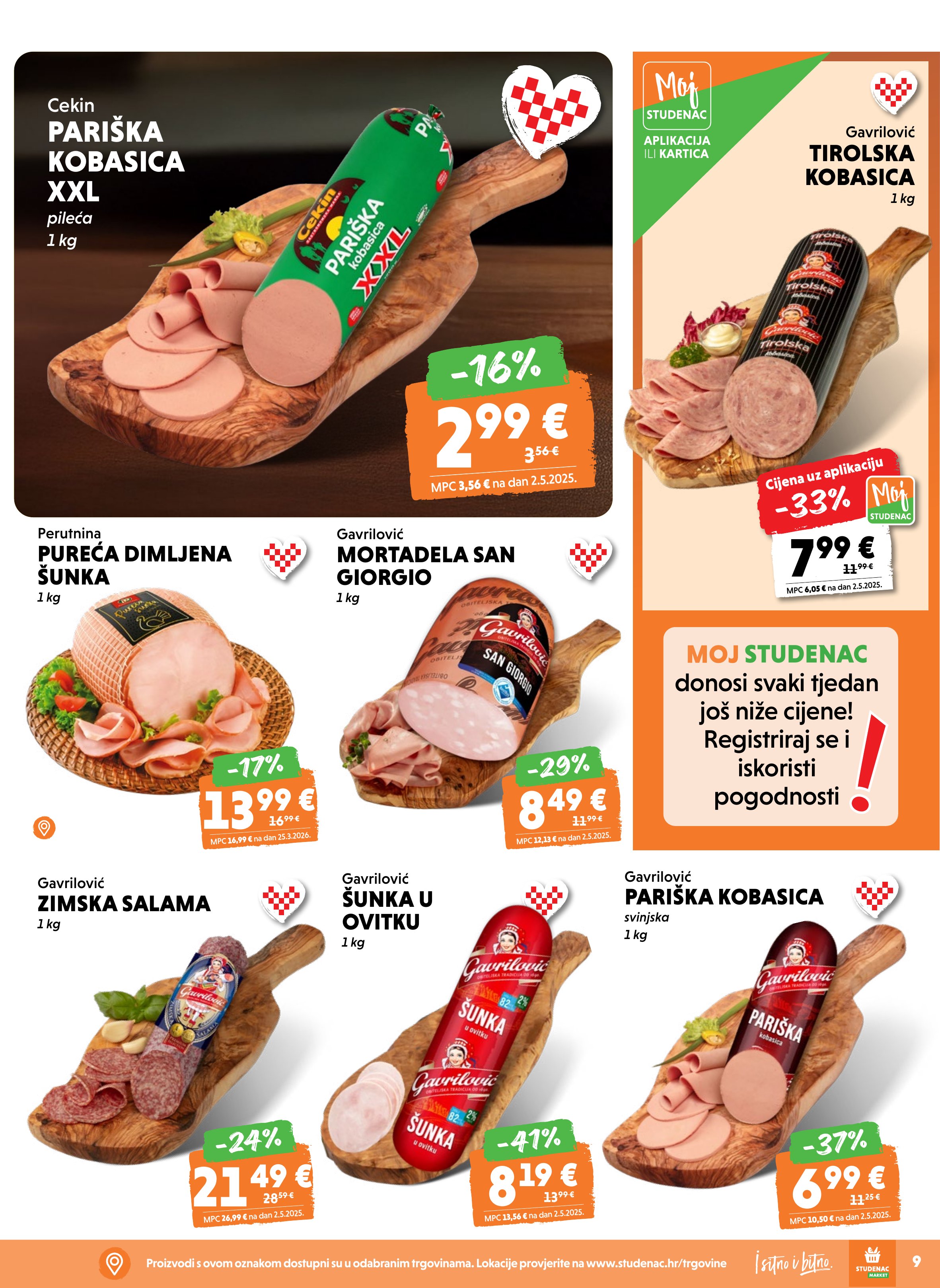 Studenac katalog — stranica 9 (vrijedi 22. 04. 2026.–28. 04. 2026.)