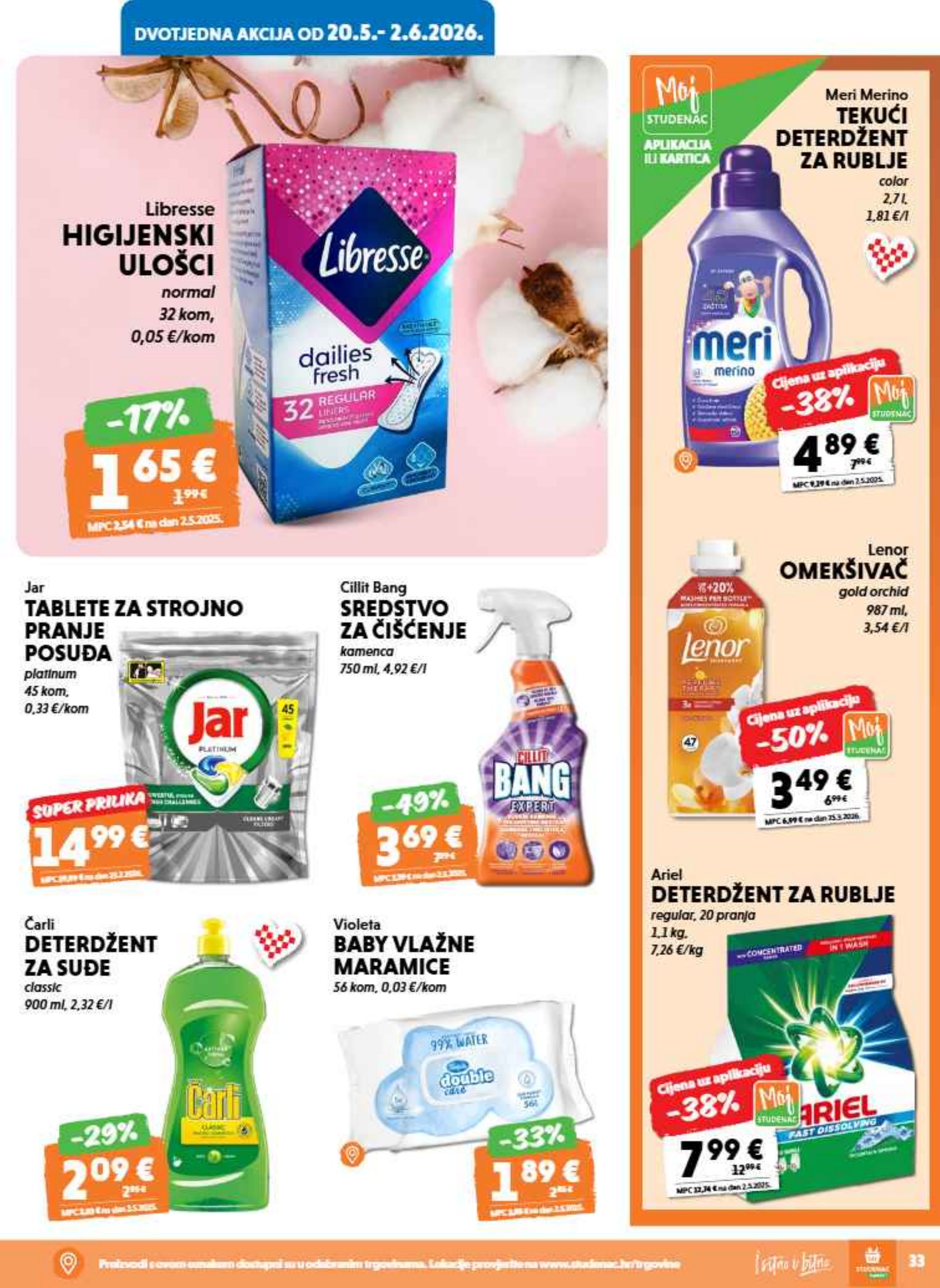 Studenac katalog — stranica 33 (vrijedi 20. 05. 2026.–26. 05. 2026.)