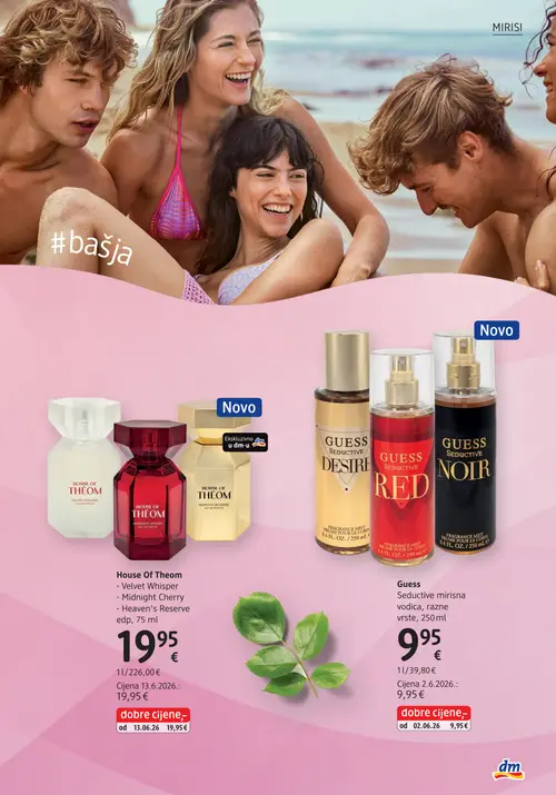 dm katalog — stranica 21: House Of Theom House Of Theom - Velvet Whisper, House Of Theom House Of Theom - Midnight Cherry, House Of Theom House Of Theom - Heaven's Reserve, Guess Guess Seductive Desire (vrijedi 15. 07. 2026.–29. 07. 2026.)
