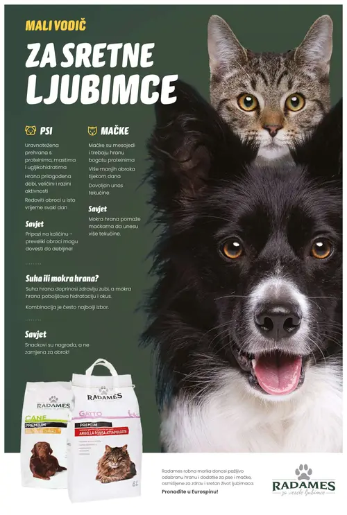 Eurospin katalog — stranica 12: RADAMES GATTO PREMIUM, RADAMES CANE PREMIUM PIŠKOTI (vrijedi 07.10.–13.10.2026.)