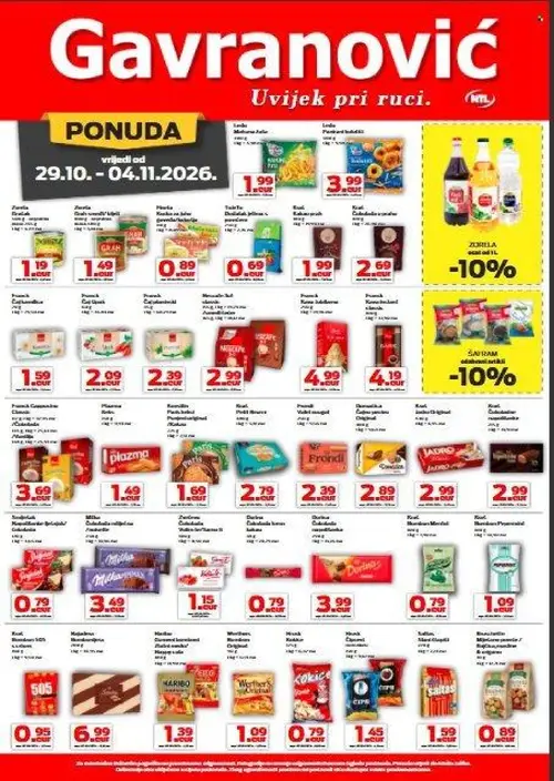 Gavranović katalog — stranica 3 (vrijedi 29.10.–04.11.2026.)