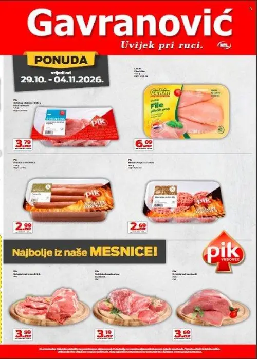 Gavranović katalog — stranica 5 (vrijedi 29.10.–04.11.2026.)