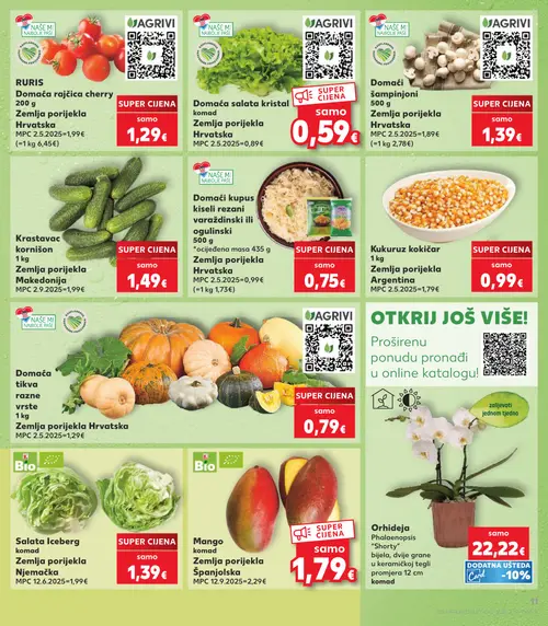 Kaufland katalog — stranica 11: Domaća rajčica cherry (vrijedi 23. 09. 2026.–29. 09. 2026.)