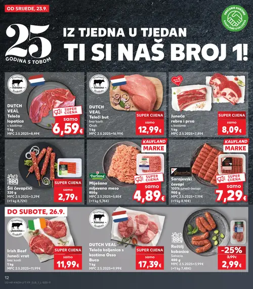 Kaufland katalog — stranica 12: Let's BBQ Roštilj kobasica Salsicia (vrijedi 23. 09. 2026.–29. 09. 2026.)