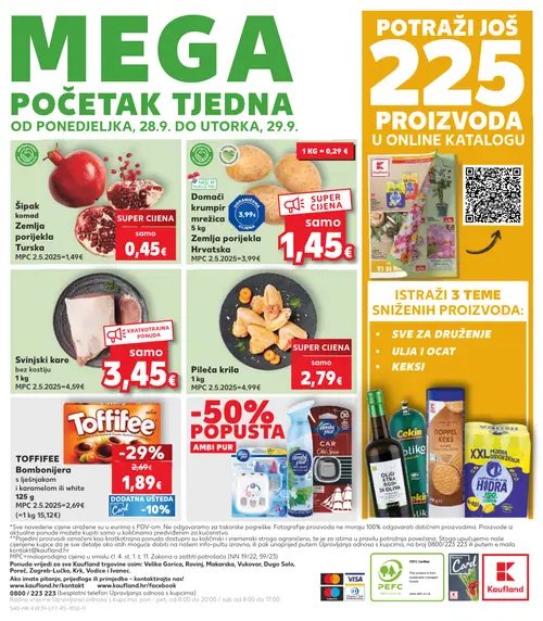 Kaufland katalog — stranica 40: Šipak, Domaći krumpir mrežica, Pileća krila, TOFFIFEE Bonbonijera s lješnjakom i karamelom ili white (vrijedi 23. 09. 2026.–29. 09. 2026.)