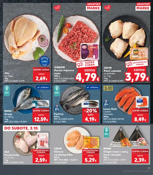 Kaufland katalog — stranica 13: BLUE BAY Pastrva (vrijedi 30. 09. 2026.–06. 10. 2026.)