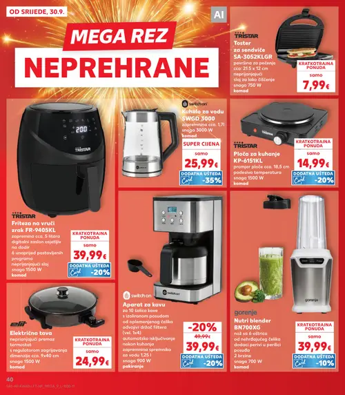 Kaufland katalog — stranica 40: switch on Aparat za kavu (vrijedi 30. 09. 2026.–06. 10. 2026.)